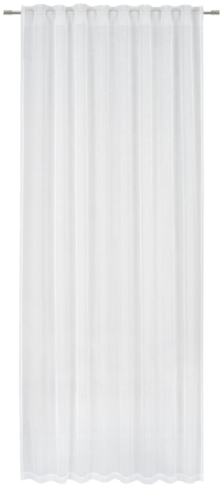 Novel Fertigvorhang Weißer Fertigvorhang 135x245cm, frontal aufgenommen
