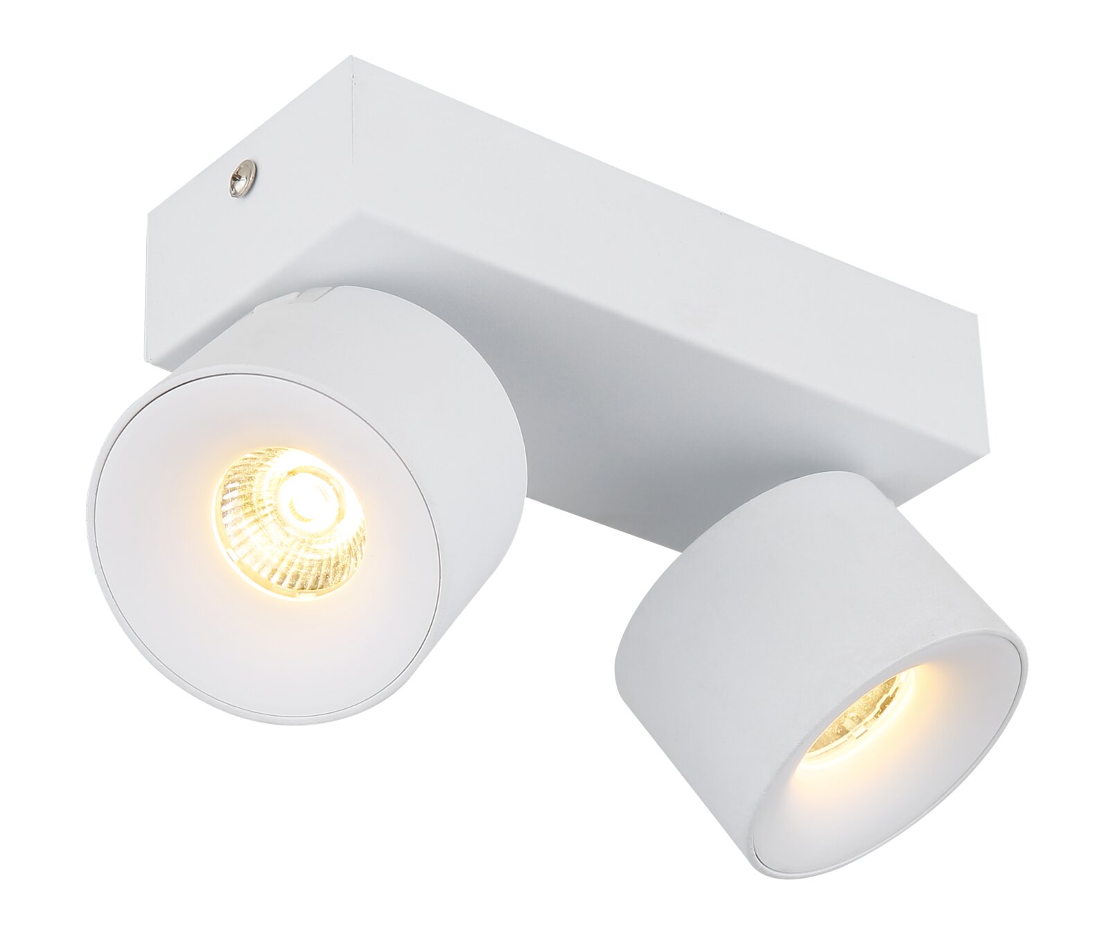 Globo Lighting LED-Strahler RAE Zweiflammiger LED Strahler in Weiß, seitliche Perspektive