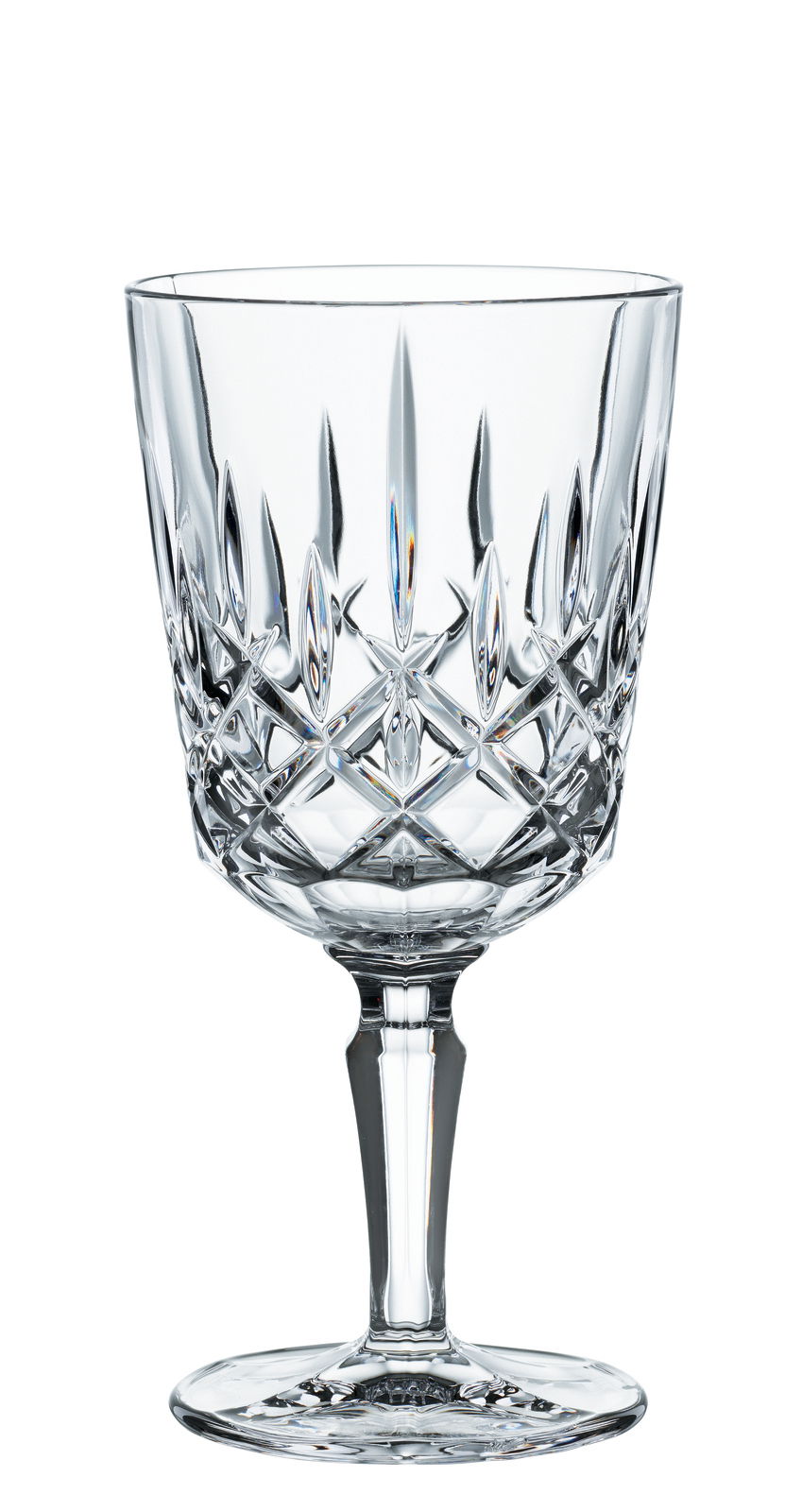 Elegantes Cocktailglas Noblesse mit Kristallschliff, seitliche Perspektive