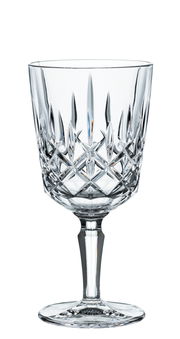 Elegantes Cocktailglas Noblesse mit Kristallschliff, seitliche Perspektive