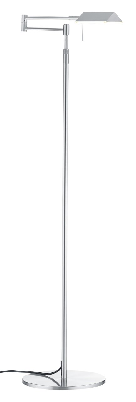 Elements by Bankamp LED-Stehleuchte JOHANN ELEMENTS Moderne LED-Stehleuchte JOHANN in silberner Farbe, seitliche Perspektive