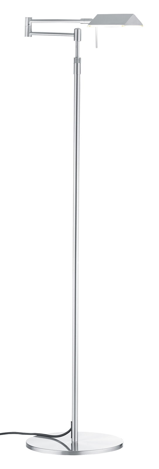 Elements by Bankamp LED-Stehleuchte JOHANN ELEMENTS Moderne LED-Stehleuchte JOHANN in silberner Farbe, seitliche Perspektive