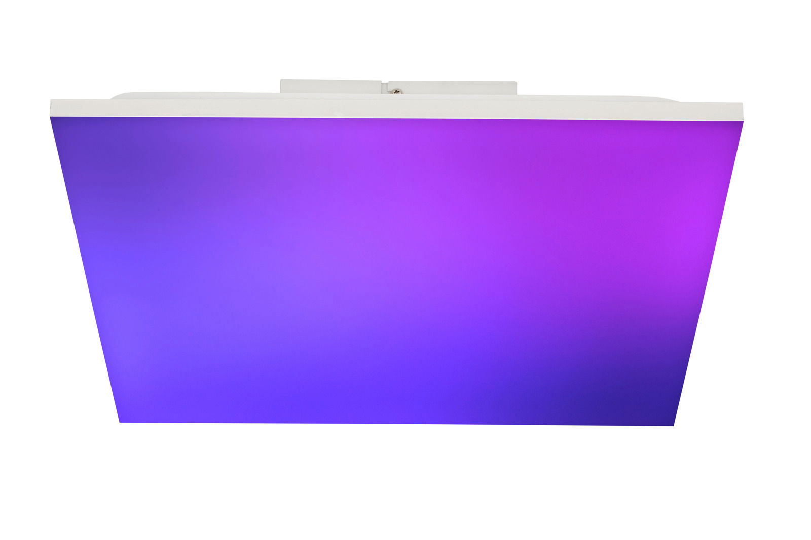 LED-Deckenleuchte Talvi mit violettem und blauem Farbverlauf, Ansicht von unten