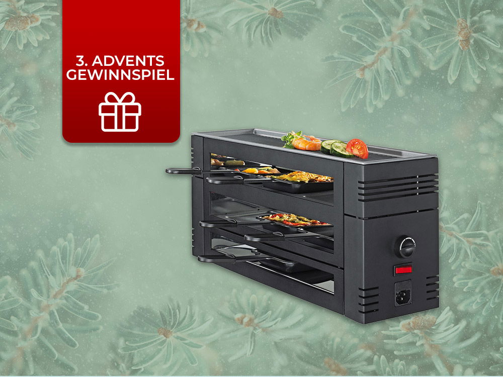 3. Adventsgewinnspiel: Spring Pizza-Raclette