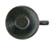 Ansicht von oben auf einen grauen Kaffeebecher Lave mit 340ml Fassungsvermögen.