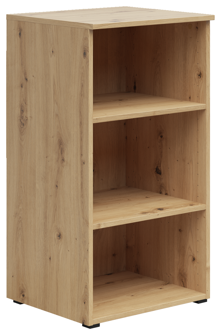 Carryhome Regal MULTISTAURAUM Holzregal mit drei offenen Fächern, seitliche Perspektive