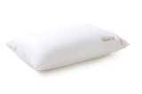 Weißes Schlafkissen 80 x 40 cm mit TEMPUR-Logo, seitliche Perspektive
