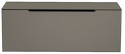 Frontansicht eines modernen, grauen Hänge-Lowboards der Serie BORMIO von Moderano.
