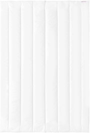 Weiße Steppdecke in der Größe 155x220cm, Draufsicht
