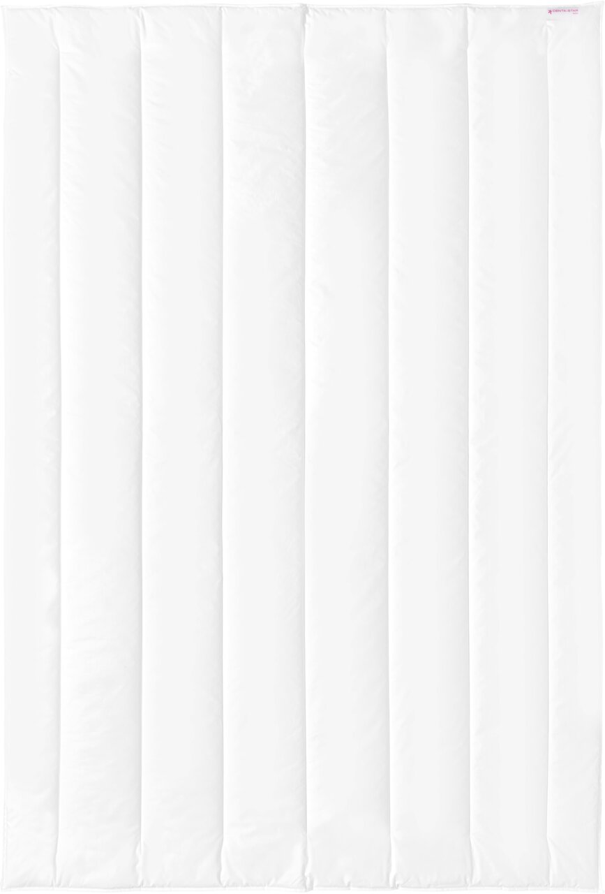 Weiße Steppdecke in der Größe 155x220cm, Draufsicht
