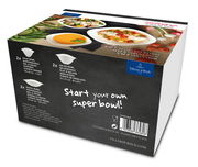 Starter-Set 6-teilig Vapiano von Villeroy & Boch, bestehend aus Suppenschalen, Salatschalen und Pastaschalen, seitliche Perspektive.