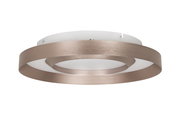 Moderne LED-Deckenleuchte mit kreisförmigem Design, seitliche Perspektive