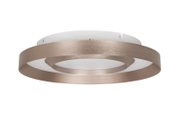 Moderne LED-Deckenleuchte mit kreisförmigem Design, seitliche Perspektive