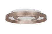 Moderne LED-Deckenleuchte mit kreisförmigem Design, seitliche Perspektive