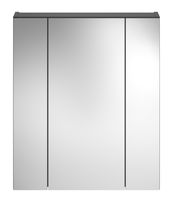 Spiegelschrank mit drei Türen, frontal betrachtet, Teil der Badkombination LINUS.