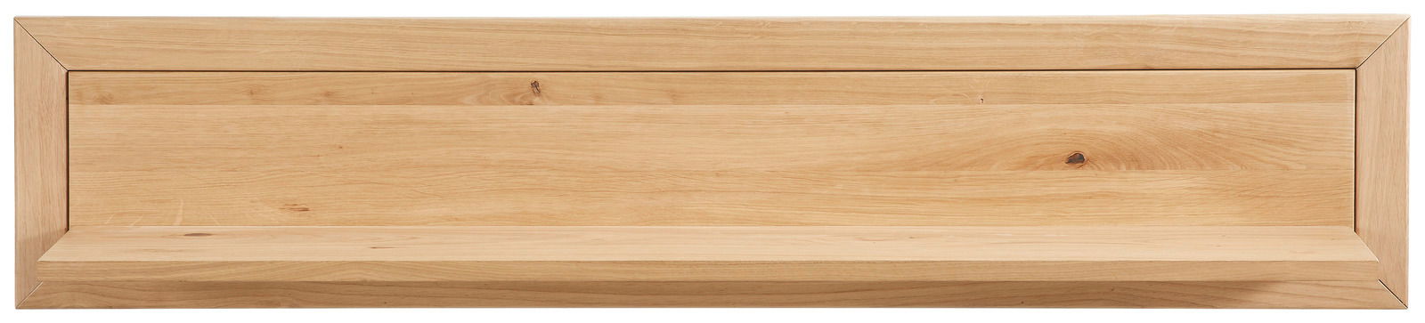 Holz-Wandboard in Frontalansicht mit natürlicher Holzmaserung.