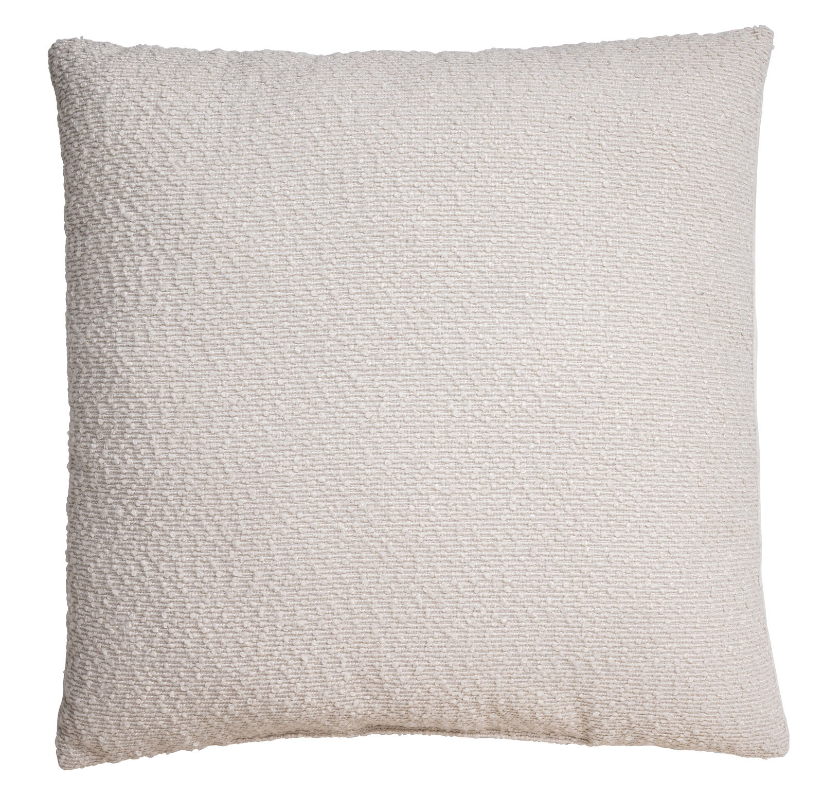 Linneweber Kissen BOUCLE SOLID Beiges Kissen 45x45cm in Nahaufnahme, Vorderansicht