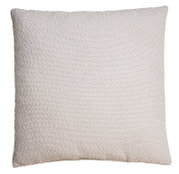 Beiges Kissen 45x45cm in Nahaufnahme, Vorderansicht