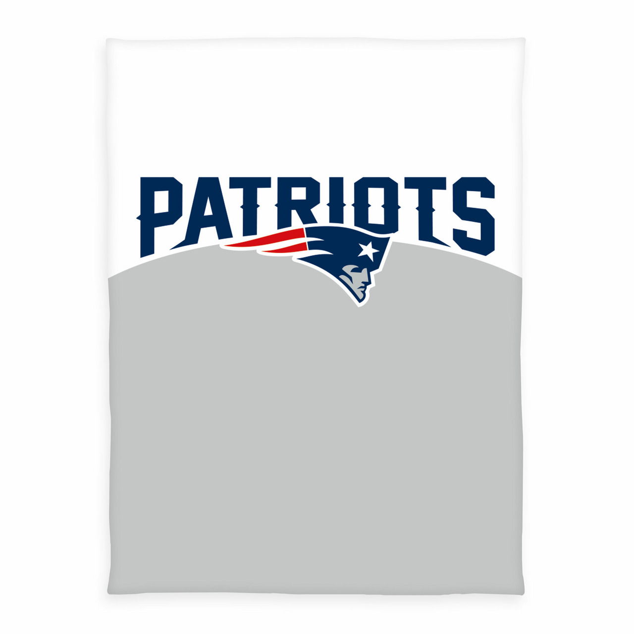 NFL Wellsoft-Flauschdecke mit Patriots-Logo, Vorderansicht