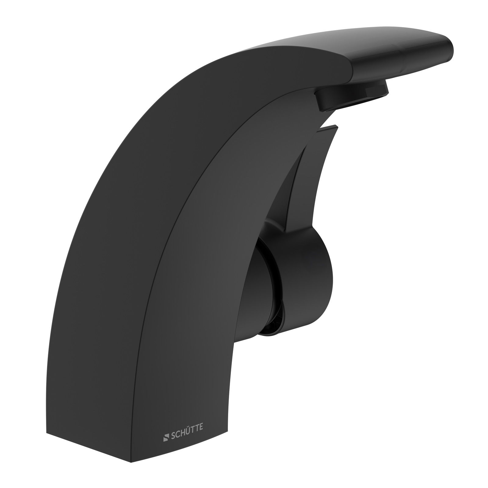 Zurbrüggen Waschtischarmatur PANAMA Moderne schwarze Waschtischarmatur von Schütte, seitliche Perspektive