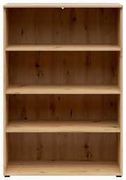 Holzregal mit vier Fächern, frontale Ansicht