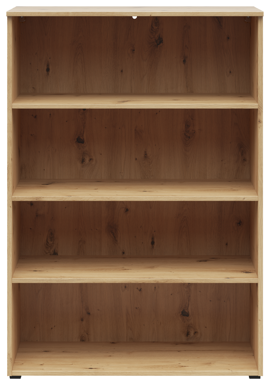 Carryhome Regal MULTISTAURAUM Holzregal mit vier Fächern, frontale Ansicht