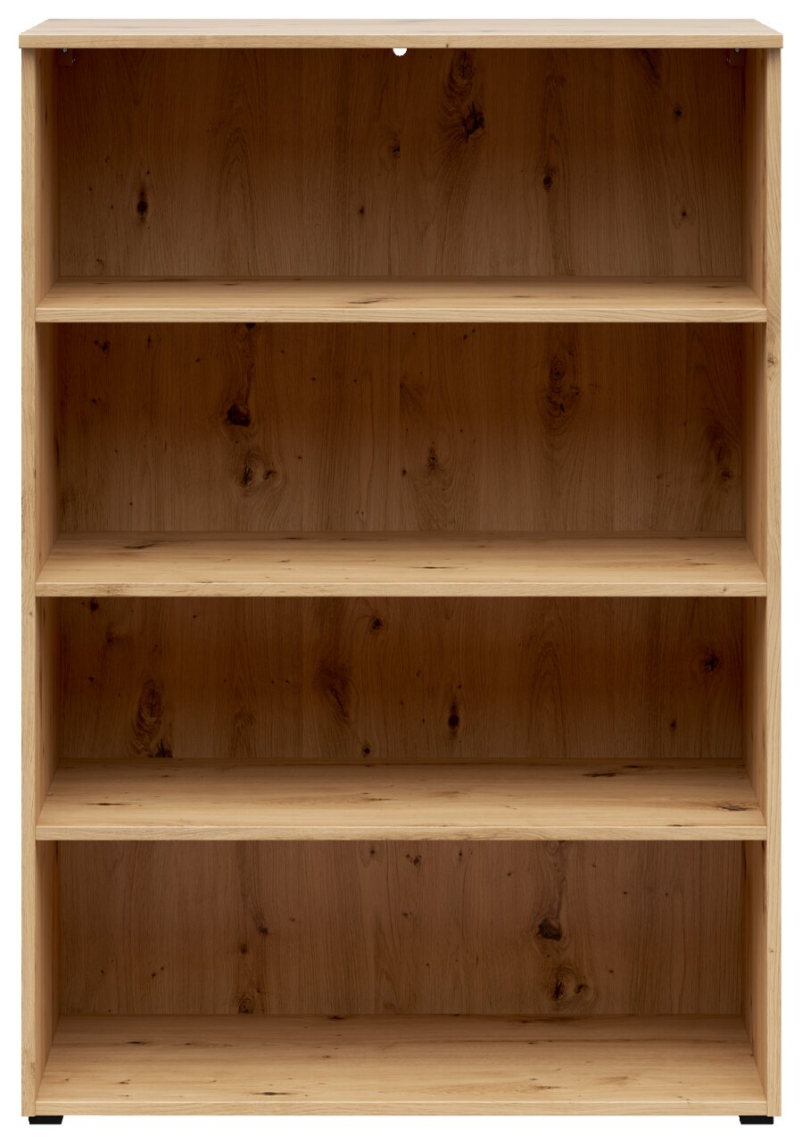 Carryhome Regal MULTISTAURAUM Holzregal mit vier Fächern, frontale Ansicht