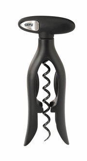 Zwarte kurkentrekker Moltovino met ergonomisch handvat, vooraanzicht