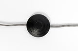 Schwarzer Fußschalter mit Zickzack-Kabel, Draufsicht