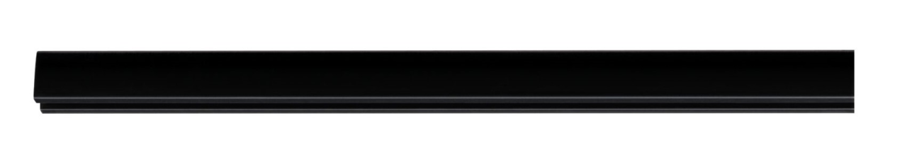 PAULMANN Schiene 1,5m URAIL Schwarze Schiene, 1,5 Meter lang, seitliche Perspektive