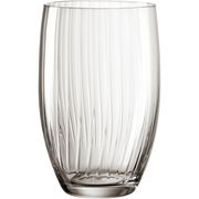 Elegantes Trinkglas POESIA in Grau mit 460ml Fassungsvermögen, seitliche Ansicht