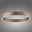 Moderne LED-Pendelleuchte in Ringform, seitliche Perspektive