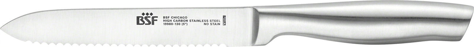 BSF Universalmesser CHICAGO Universalmesser Chicago mit Wellenschliff, seitliche Ansicht