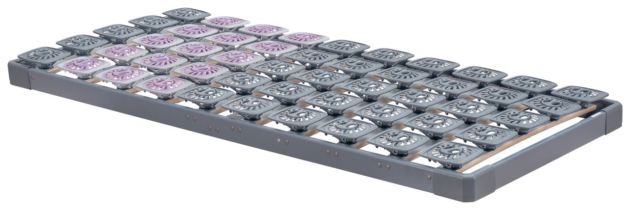 Tempur Systemrahmen 90x200 PREMIUM FLEX 2000 Tempur Systemrahmen PREMIUM FLEX 2000 in seitlicher Perspektive, zeigt die flexiblen Module und stabile Rahmenkonstruktion.