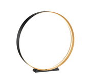 Moderne Stehleuchte LOOP in Ringform, seitliche Perspektive