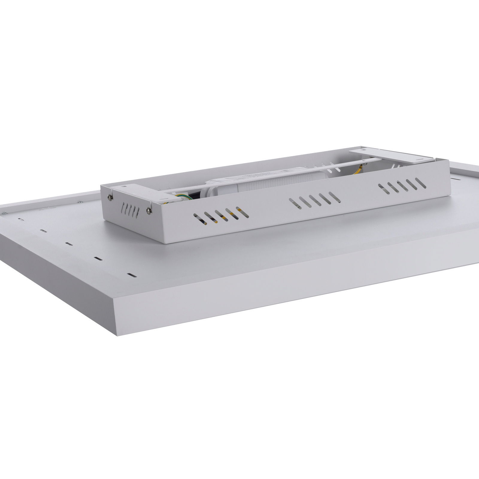 Deckenleuchte mit IR-Heizung BJust Light BEROA, seitliche Perspektive