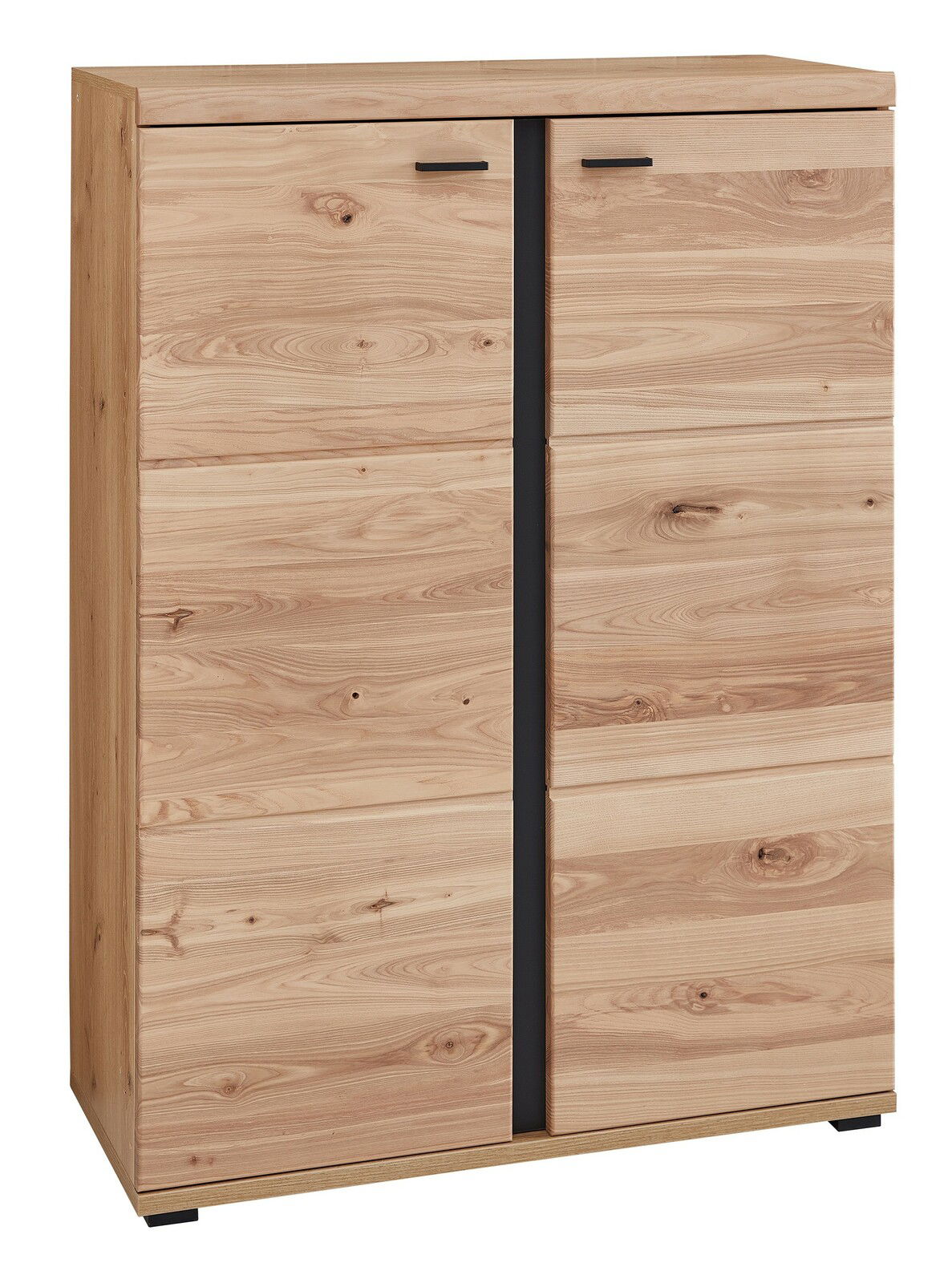 Linea Natura Aktenschrank niedrig SONOS Holz-Aktenschrank mit zwei Türen, Frontansicht