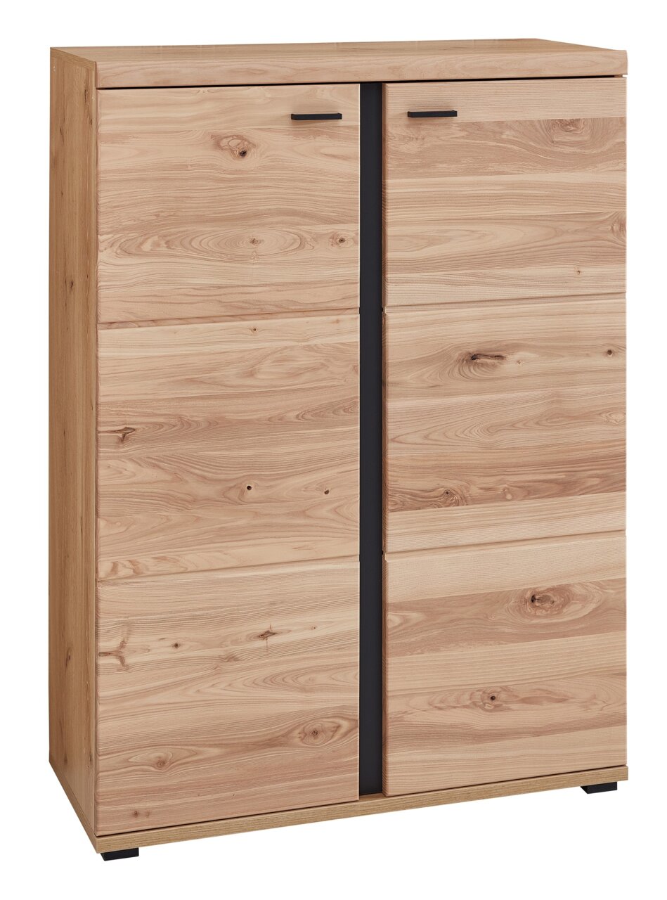 Holz-Aktenschrank mit zwei Türen, Frontansicht