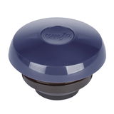 Deckel einer blauen Isolierkanne SAMBA, Ansicht von oben