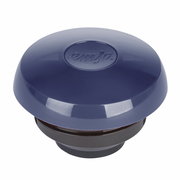 Deckel einer blauen Isolierkanne SAMBA, Ansicht von oben