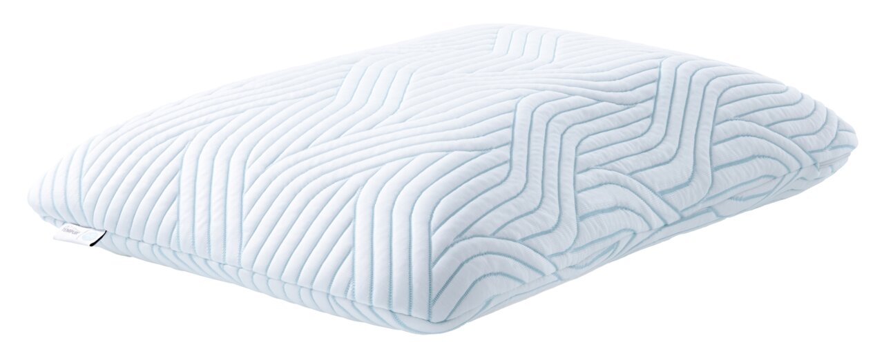 Schlafkissen 63 x 43 cm mit gestepptem Muster, seitliche Perspektive