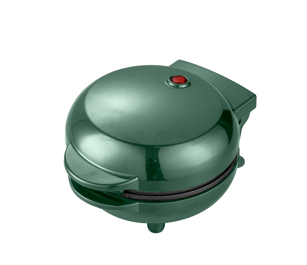 Homeware Waffeleisen Grünes Waffeleisen mit rotem Kontrolllicht, Ansicht von oben