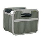 Faltbox Mini in grauer Farbe, seitliche Perspektive