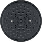 Draufsicht auf den Deckel eines WMF Flavour Bräters, 24 cm, schwarz, mit Noppenstruktur.