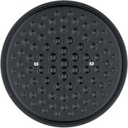 Draufsicht auf den Deckel eines WMF Flavour Bräters, 24 cm, schwarz, mit Noppenstruktur.