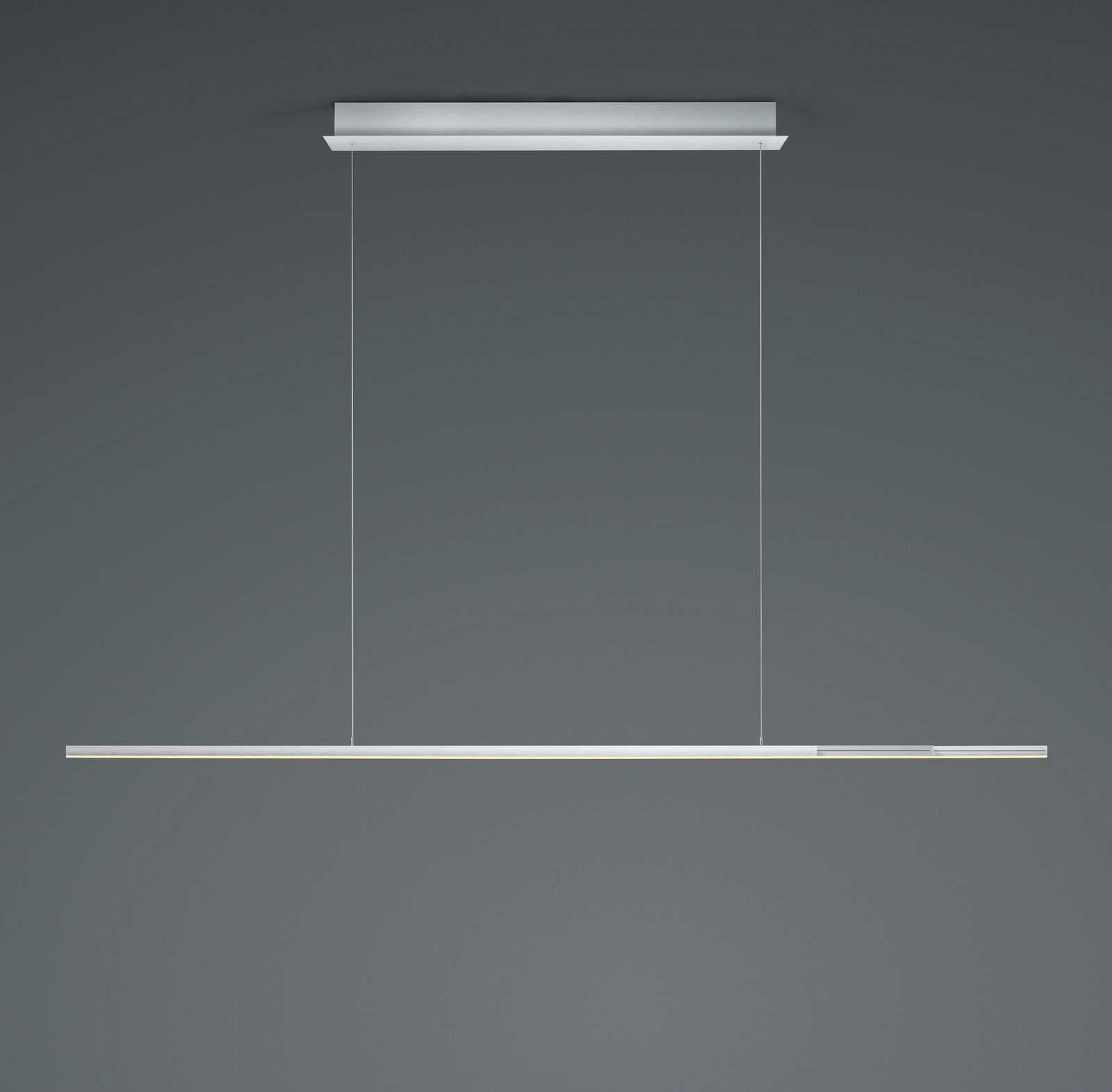 Hell LED-Pendelleuchte OLE Moderne LED-Pendelleuchte OLE in minimalistischem Design, seitliche Perspektive
