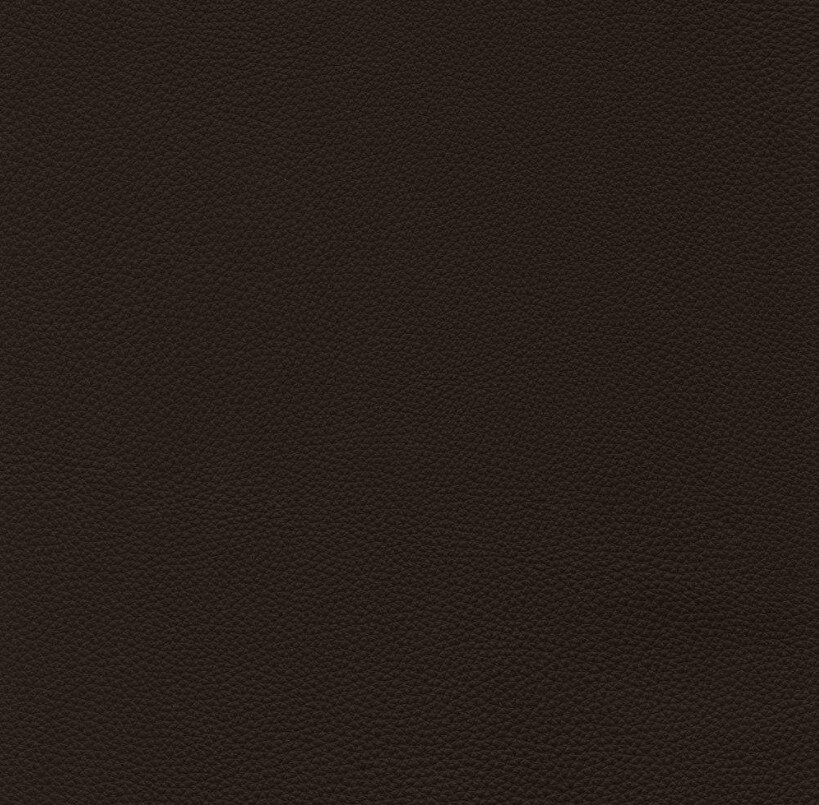 Nahaufnahme einer dunkelbraunen Lederstruktur, verwendet für ein 2,5-Sitzer Sofa.