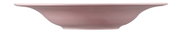Seitenansicht eines rosa Pasta- und Salattellers mit einem Durchmesser von 27,5 cm