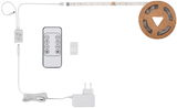 Starter Set CCT LED Streifen mit Fernbedienung, Netzteil und LED-Streifen auf Rolle, Draufsicht
