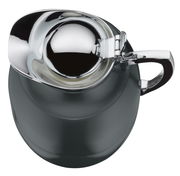 Ansicht von oben auf eine elegante Isolierkanne Juwel mit glänzendem Chromdeckel und Griff.